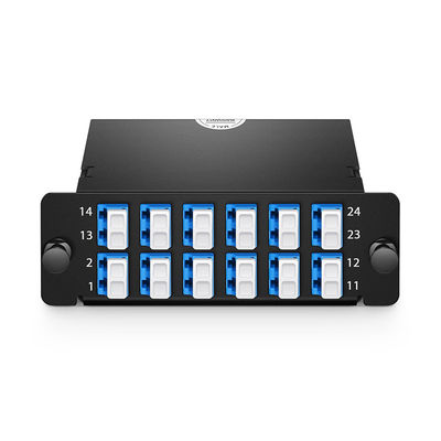 2MT12LC2SMFA 2 MTP To 12 LC 12 Strand Fiber Patch Panel 24 Fibers OS2 Single Mode