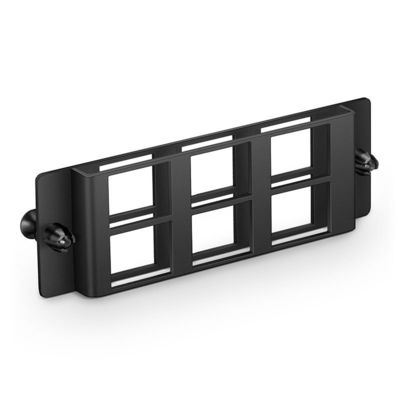 6 Port Wall Mount Fiber Patch Panel Box Multimedia Copper Modular 6 Plastic Clips